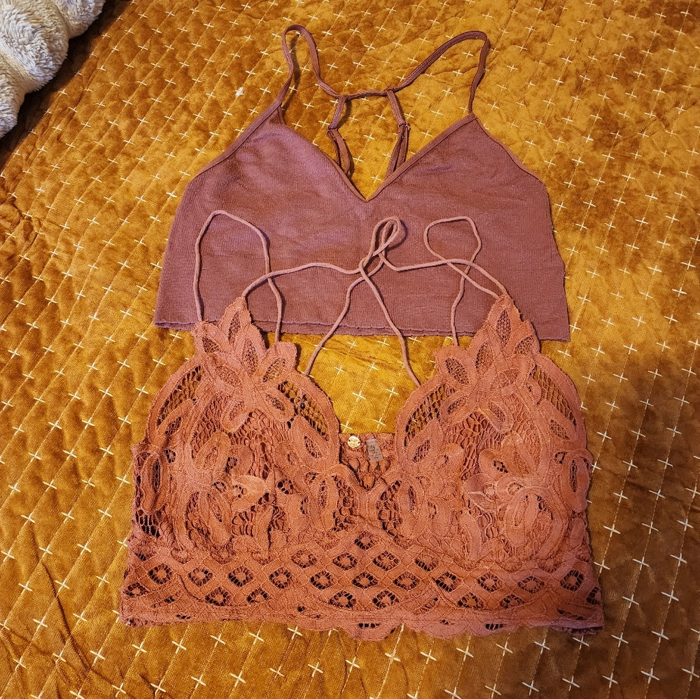 Bralet l/xl in earth tones